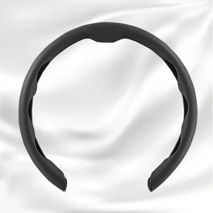 Nexi Customized Car Logo Breathable Ultra-thin 5D Leather & Carbon Car Steering Wheel Cover Universal Fit