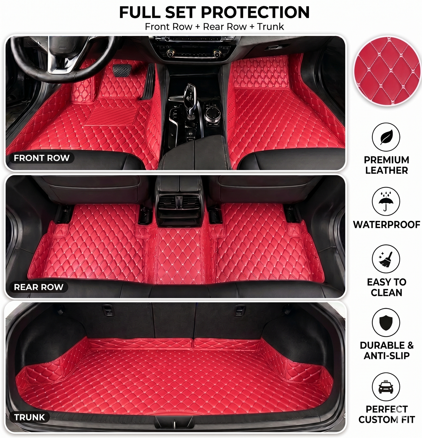 DriveMax Heavy Duty Universal Fit Car Mats, SUVs, and Trucks