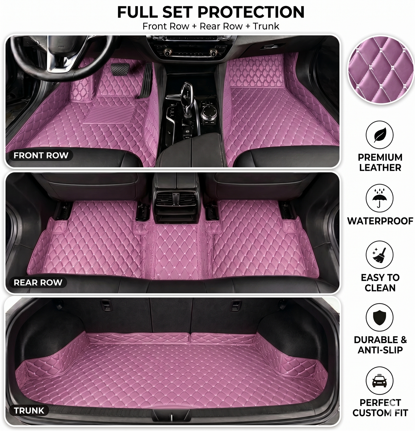 DriveMax Heavy Duty Universal Fit Car Mats, SUVs, and Trucks