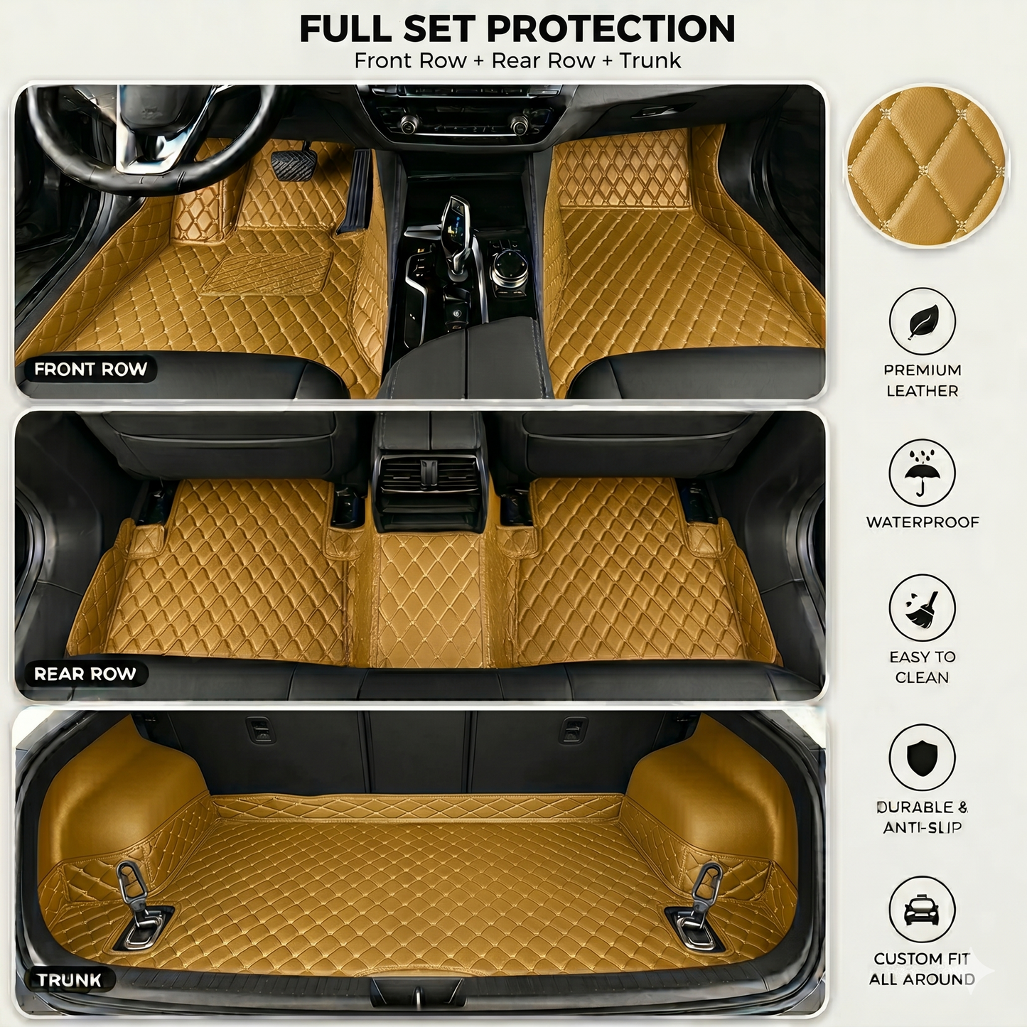 DriveMax Heavy Duty Universal Fit Car Mats, SUVs, and Trucks