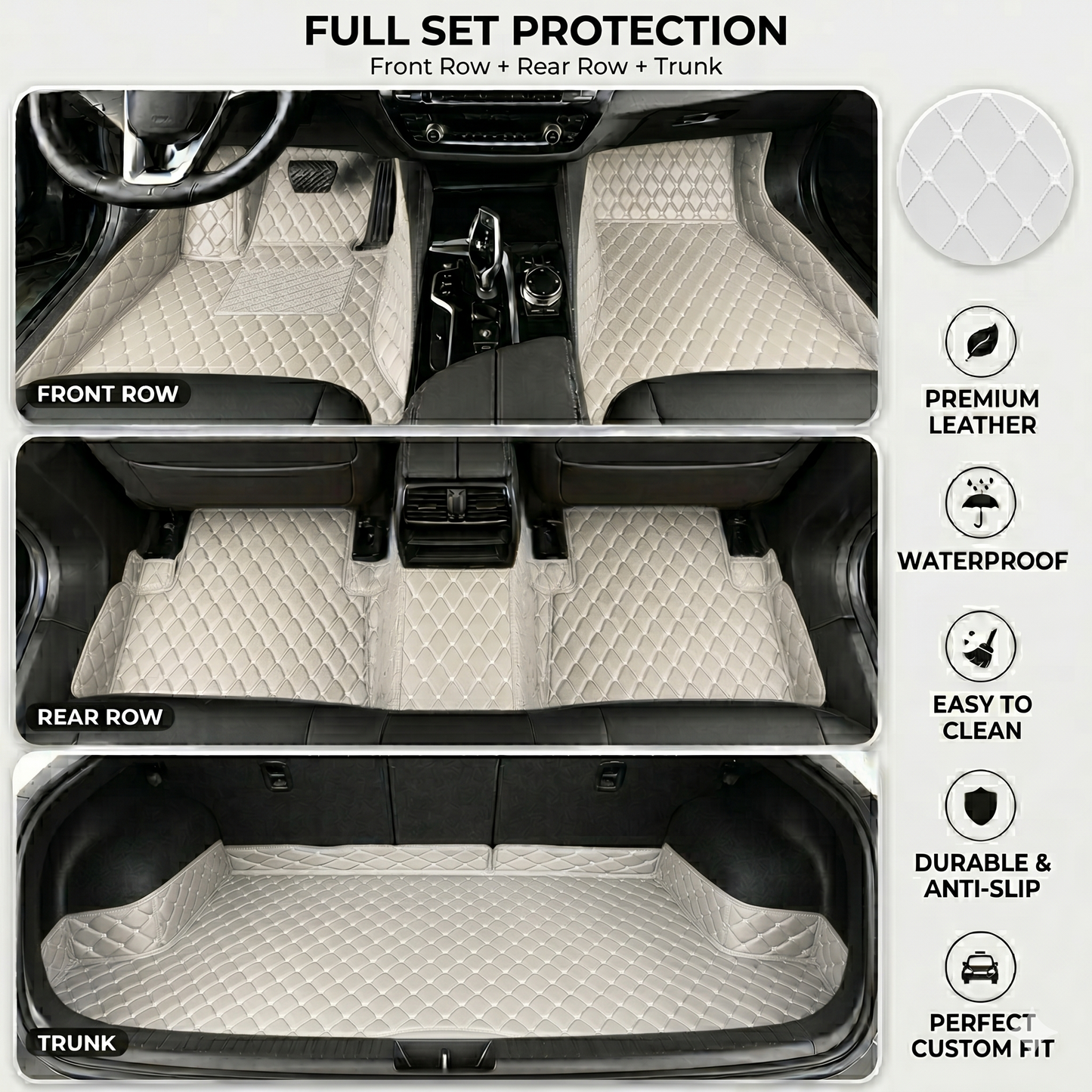 DriveMax Heavy Duty Universal Fit Car Mats, SUVs, and Trucks