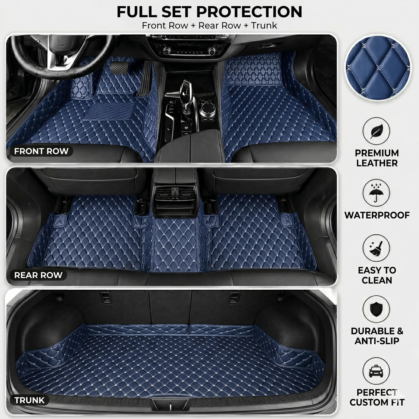 DriveMax Heavy Duty Universal Fit Car Mats, SUVs, and Trucks