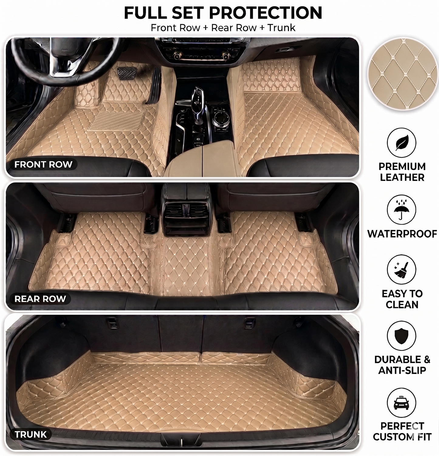 DriveMax Heavy Duty Universal Fit Car Mats, SUVs, and Trucks