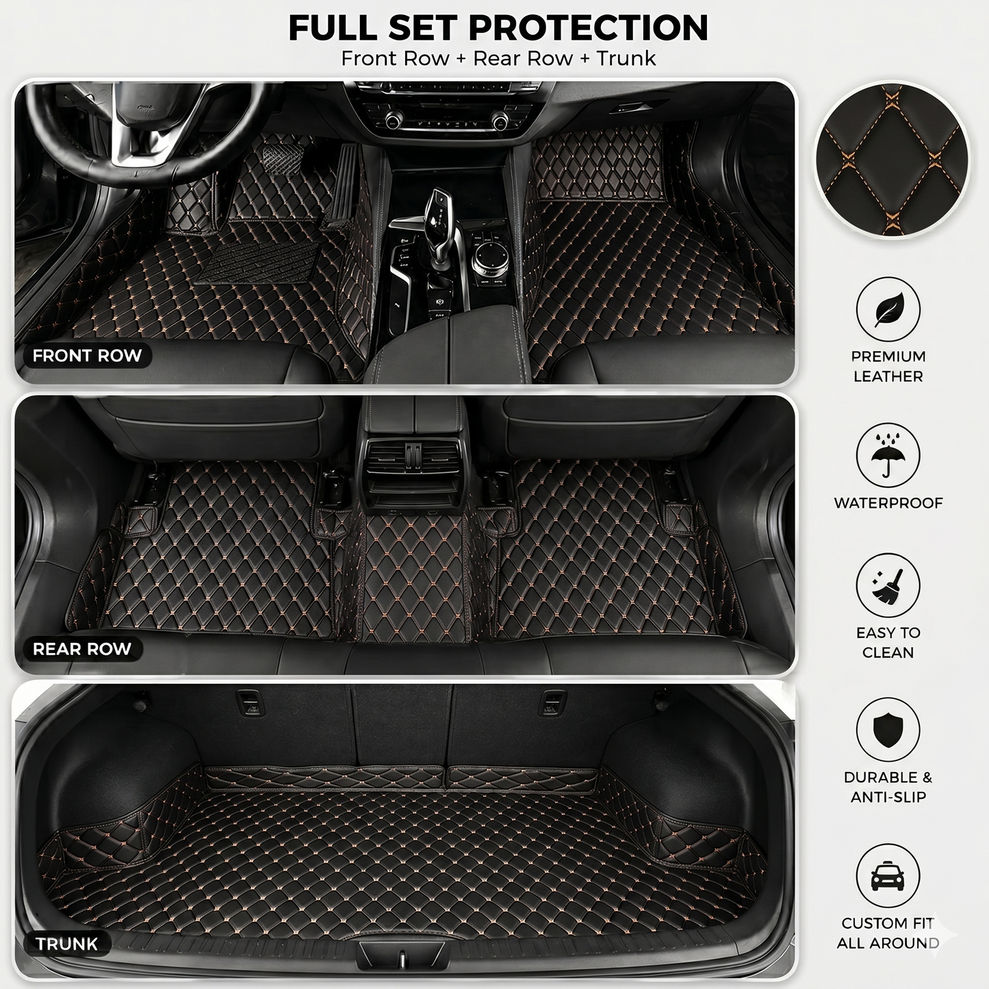 DriveMax Heavy Duty Universal Fit Car Mats, SUVs, and Trucks